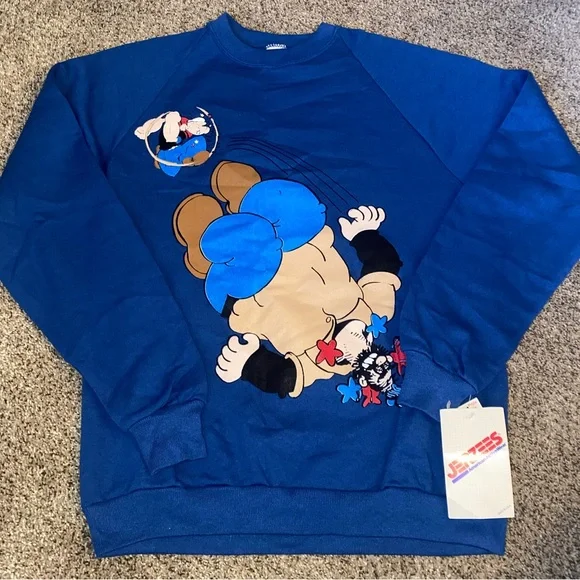 Rare Vintage Deadstock Popeyes Crewneck NWT - Picture 2 of 7